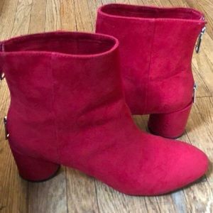 Bershka Mid Heel Ankle Boot with Zip